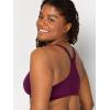 Fruit of the Loom Women’s Adjustable Shirred Front Racerback Sports Bra, Multi Pack Options(Lilac/Grey Heather/Purple Velvet)