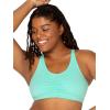 Fruit of the Loom Women’s Adjustable Shirred Front Racerback Sports Bra, Multi Pack Options(Mint/White/Grey/Mint/White/Grey)