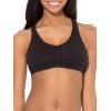 Fruit of the Loom Women’s Adjustable Shirred Front Racerback Sports Bra, Multi Pack Options(White/Heather Grey/Black Hue)