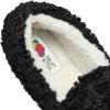 Fruit of the Loom Women’s Berber Loafer – Comfy, Memory Foam, Indoor/Outdoor(Black)
