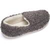 Fruit of the Loom Women’s Berber Loafer – Comfy, Memory Foam, Indoor/Outdoor(Grey)
