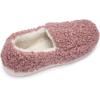 Fruit of the Loom Women’s Berber Loafer – Comfy, Memory Foam, Indoor/Outdoor(Pink)
