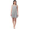 Fruit of the Loom Women’s Beyondsoft Sleep Chemise and Robe Set(Light Grey Heather)