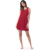 Fruit of the Loom Women’s Beyondsoft Sleep Chemise and Robe Set(Radiant Red)