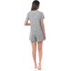 Fruit of the Loom Women’s Beyondsoft Sleep Tee and Shorts Set(Light Grey Heather)