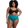 Fruit of the Loom Women’s Beyondsoft Underwear, Super Soft Designed with Comfort in Mind, Available in Plus Size(Plus Size Brief – Cotton Blend – 10 Pack – Teal/Pink/Black)