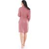 Fruit of the Loom Womens Breathable Robe(Antique Blush Heather)