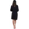 Fruit of the Loom Womens Breathable Robe(Black)