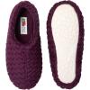 Fruit of the Loom Women’s Chevron Slippers – Fuzzy Memory Foam, Lightweight, Indoor/Outdoor Zapatillas de Mujer(Grape)