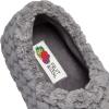 Fruit of the Loom Women’s Chevron Slippers – Fuzzy Memory Foam, Lightweight, Indoor/Outdoor Zapatillas de Mujer(Grey)
