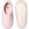 Fruit of the Loom Women’s Chevron Slippers – Fuzzy Memory Foam, Lightweight, Indoor/Outdoor Zapatillas de Mujer(Pink)