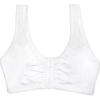Fruit of the Loom Women’s Comfort Front Close Sport Bra with Mesh Straps(White)