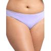 Fruit of the Loom Women’s Cotton Blend Bikini Underwear(Bikini – Cotton Blend – 10 Pack – Pink/Gray/Purple)