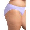Fruit of the Loom Women’s Cotton Blend Bikini Underwear(Bikini – Cotton Blend – 10 Pack – Pink/Gray/Purple)
