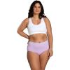 Fruit of the Loom Women’s Eversoft Cotton Underwear Multipacks, Tag Free & Breathable, Available in Plus Size(Brief – Grey/Pink/Blue)