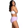 Fruit of the Loom Women’s Eversoft Cotton Underwear Multipacks, Tag Free & Breathable, Available in Plus Size(Brief – Grey/Pink/Blue)