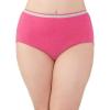 Fruit of the Loom Women’s Eversoft Cotton Underwear Multipacks, Tag Free & Breathable, Available in Plus Size(Hi Cut – Assorted Color May Vary)