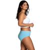 Fruit of the Loom Women’s Eversoft Cotton Underwear Multipacks, Tag Free & Breathable, Available in Plus Size(Low Rise Brief – Grey/Pink/Blue)