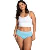 Fruit of the Loom Women’s Eversoft Cotton Underwear Multipacks, Tag Free & Breathable, Available in Plus Size(Low Rise Brief – Grey/Pink/Blue)