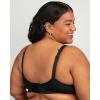 Fruit of the Loom Womens Fit for Me Collection: Plus Size Seamless Wireless Bra – Luxurious Blend for Ultimate Comfort(Black Hue)