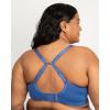 Fruit of the Loom Womens Fit for Me Collection: Plus Size Seamless Wireless Bra – Luxurious Blend for Ultimate Comfort(Dutch Blue)