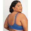 Fruit of the Loom Womens Fit for Me Collection: Plus Size Seamless Wireless Bra – Luxurious Blend for Ultimate Comfort(Dutch Blue)
