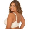 Fruit of the Loom Women’s Fit for Me Collection: Plus-Size Wireless Bra – Soft Cotton Comfort & Support(Pristine)