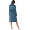 Fruit of the Loom Womens Fleece Robe(Blue Sea)