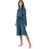 Fruit of the Loom Womens Fleece Robe(Blue Sea)