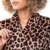 Fruit of the Loom Womens Fleece Robe(Cheetah)