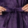 Fruit of the Loom Womens Fleece Robe(Dark Plum)