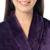 Fruit of the Loom Womens Fleece Robe(Dark Plum)