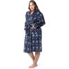 Fruit of the Loom Womens Fleece Robe(Fairisle)