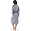 Fruit of the Loom Womens Fleece Robe(Monument)