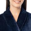 Fruit of the Loom Womens Fleece Robe(Navy)