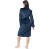 Fruit of the Loom Womens Fleece Robe(Navy)