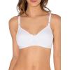 Fruit of the Loom Womens Lightly Lined Wire-Free Bra(White/White 2-pack)