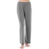Fruit of the Loom Women’s Long Sleeve Tee and Pant 2 Piece Sleep Set(Heather Grey)