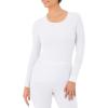 Fruit of the Loom Women’s Micro Waffle Premium Thermal Underwear Tee Shirt(White)