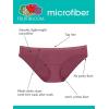 Fruit of the Loom Women’s Microfiber Underwear, Lightweight & Sleek, Available in Plus Size(Plus Size Brief – 10 Pack – Black/White/Purple)