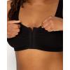 Fruit of the Loom Women’s Multi-Pack Front Closure Cotton Bra(Black/Black)
