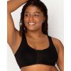 Fruit of the Loom Women’s Multi-Pack Front Closure Cotton Bra(Black/Black)