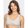 Fruit of the Loom Women’s Multi-Pack Front Closure Cotton Bra(Black/White/Heather Grey 3-pack)