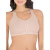 Fruit of the Loom Women’s Multi-Pack Front Closure Cotton Bra(Sand/Black Hue)