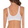 Fruit of the Loom Women’s Multi-Pack Front Closure Cotton Bra(Sand/White 2-pack)