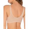 Fruit of the Loom Women’s Multi-Pack Front Closure Cotton Bra(Sand/White 2-pack)
