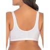Fruit of the Loom Women’s Multi-Pack Front Closure Cotton Bra(White/White 2-pack)