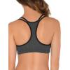 Fruit of the Loom Women’s Multi-Pack Spaghetti Strap Cotton Sports Bra(Blushing Rose With Black/Charcoal/Black)