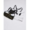 Fruit of the Loom Women’s Multi-Pack Spaghetti Strap Cotton Sports Bra(Camo/White/Charcoal With Black)