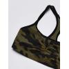 Fruit of the Loom Women’s Multi-Pack Spaghetti Strap Cotton Sports Bra(Camo/White/Charcoal With Black)